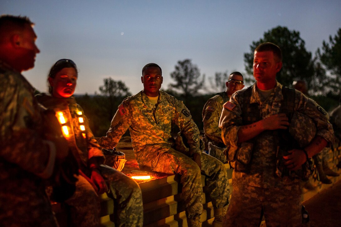 Soldiers receive a safety brief before live-fire training with M2 machine guns at Fort Jackson, S.C., Sept. 15, 2016. Air National Guard photo by Tech. Sgt. Jorge Intriago  