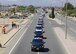 About 120 representatives from agencies across California participated to show support for fallen K-9 officer Ty from the California City Police Department. (U.S. Air Force photo by Kenji Thuloweit)