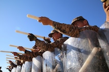 Mongolian Armed Forces soldiers practice firing non-lethal weapons during a simulated riot for Non-Lethal Executive Seminar (NOLES) 2016 at Five Hills Training Area, Mongolia, Sept. 20, 2016. Mongolian soldiers and National Police completed the final portion of the field training exercise for NOLES with a riot control situation. Non-lethal weapons are designed to incapacitate equipment and personnel while minimizing fatalities and permanent injury to personnel, and undesired collateral damage to property. 