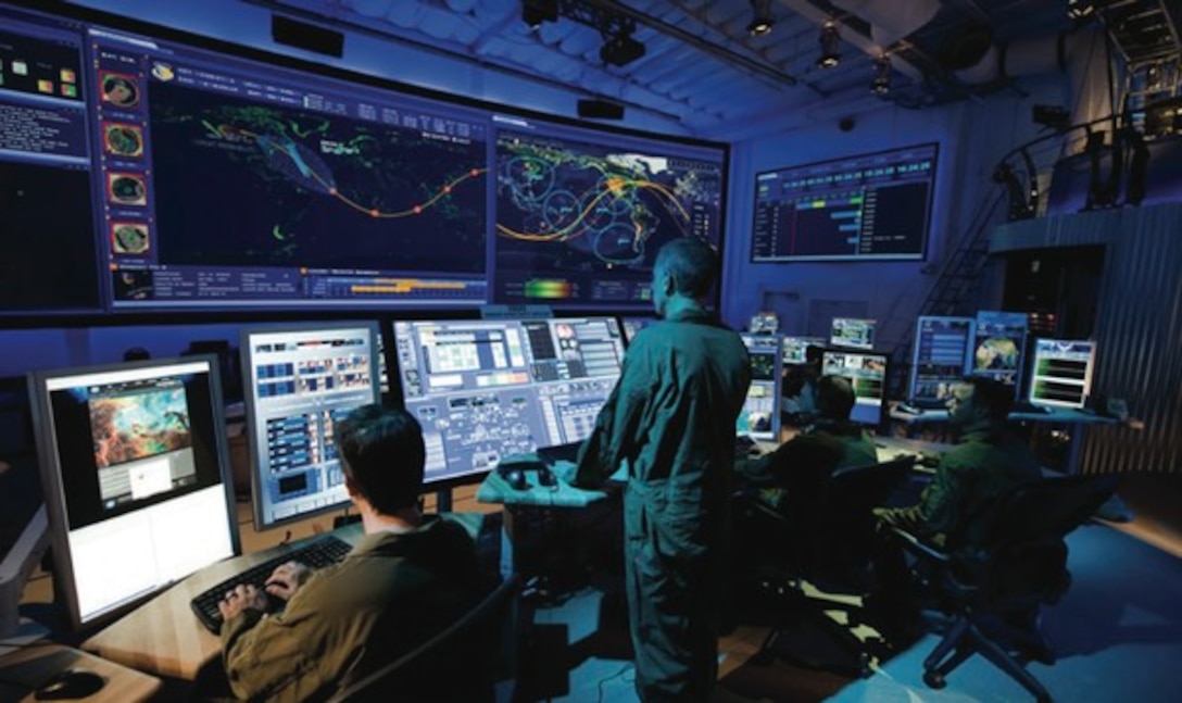 The Joint Interagency Combined Space Operations Center, or JICSpOC, at Schriever Air Force Base in Colorado went live in October 2015 as collaboration among the U.S. Strategic Command, the National Reconnaissance Office, the Air Force Space Command, the Air Force Research Laboratory, the intelligence community and commercial data providers. Air Force photo