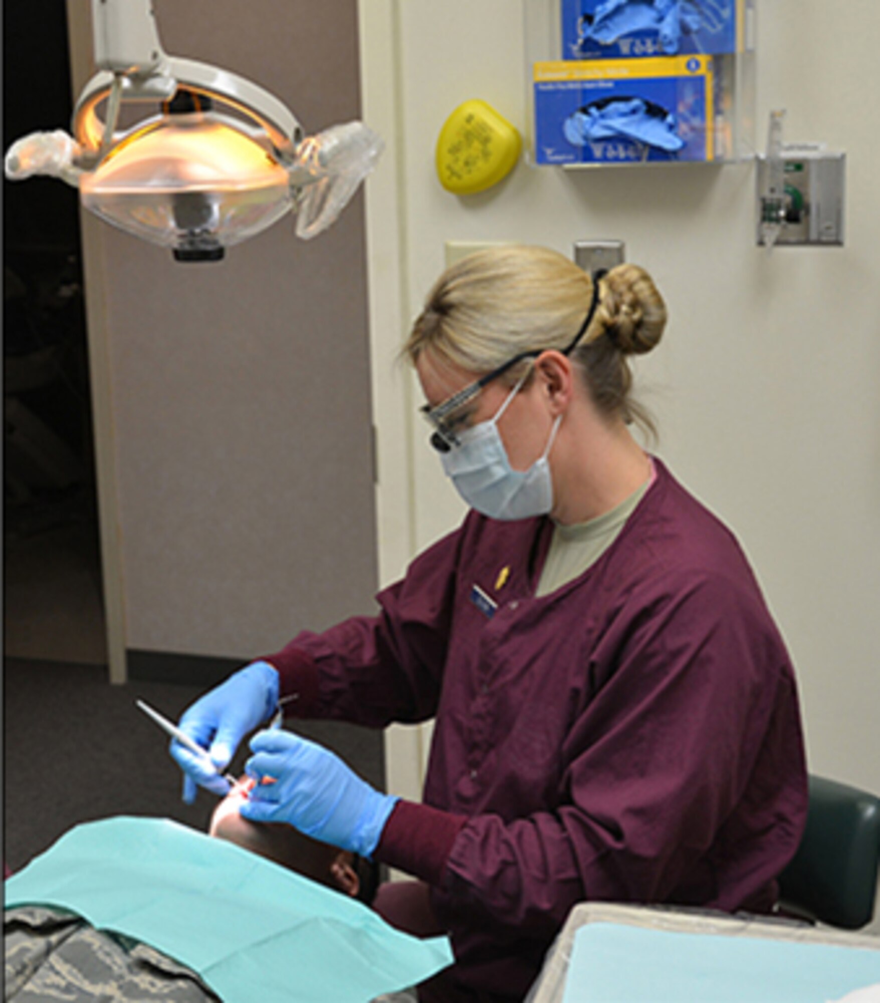 Maj. Heather Deloney from the 477th Fighter Group dental lab participates in a reserve unit training assembly Sept. 10-11, 2016 at Joint Base Elmendorf-Richardson.
