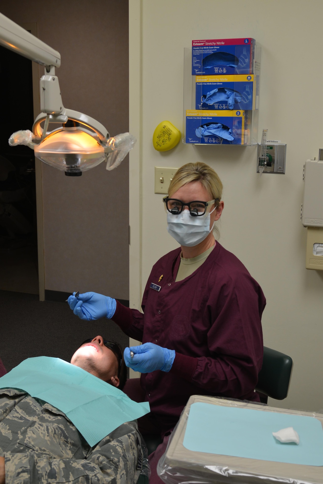 Maj. Heather Deloney from the 477th Fighter Group dental lab participates in a reserve unit training assembly Sept. 10-11, 2016 at Joint Base Elmendorf-Richardson.