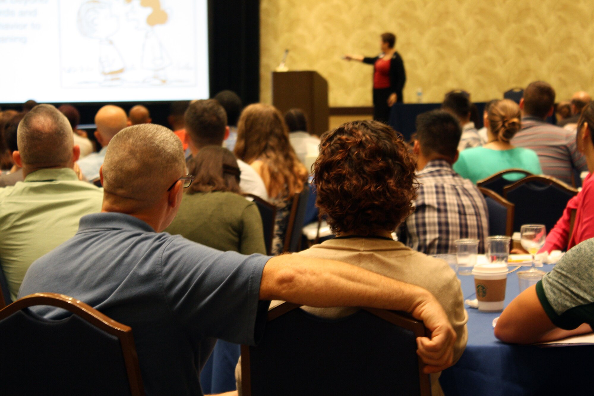 Post deployers attended the Yellow Ribbon Reintegration Program held at the Wyndham Orlando Resort in Florida, 17-18 September, 2016. Yellow Ribbon helps military members reconnect with spouse and family in a relaxed environment, and learn more about the benefits and programs they are entitled to.  (U.S. Air National Guard photo by Staff Sgt. Carlynne DeVine)