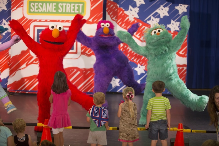 Military children and their families were treated to a live Sesame Street show hosted by the USO at Building AS-4000 on Marine Corps Air Station New River, Sept. 9. The Sesame Street/USO experience was designed to help families deal with the many challenges of military life including frequent moves.

For more information, current schedule and avaialable resources about the program, check out the USO website at https://www.uso.org/programs/the-sesame-street-uso-experience-for-military-families.

(U.S. Marine Corps photo by Cpl. Ned Johnson/Released)