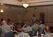 Maj. Gen. Anthony Cotton, 20th Air Force and Task Force 214 commander, speaks to 20th AF leadership during the fall 20th AF Senior Leadership Conference at F.E. Warren Air Force Base, Wyo., Sept. 20, 2016. Topics included efforts to improve mission execution and care for Airmen, strategic planning and ICBM culture. The conference gave 20th AF leadership an opportunity to work together to continually improve mission performance. 