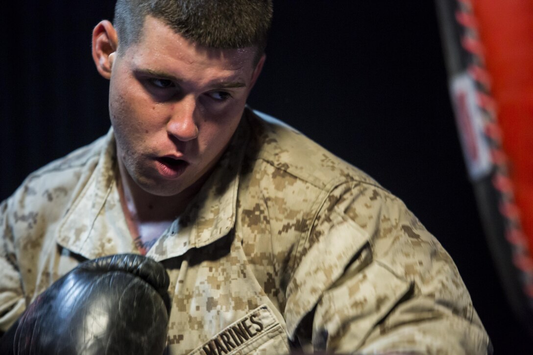 U.S. Marines and Romanian soldiers spar during a martial arts instructor course at Mihail Kogălniceanu Air Base, Romania, Sept. 21, 2016. The Black Sea Rotational Force is an annual multilateral security cooperation deployment in the Black Sea, Balkan and Caucasus regions designed to enhance participants’ collective professional military capacity, promote regional stability and build enduring relationships with partner nations.