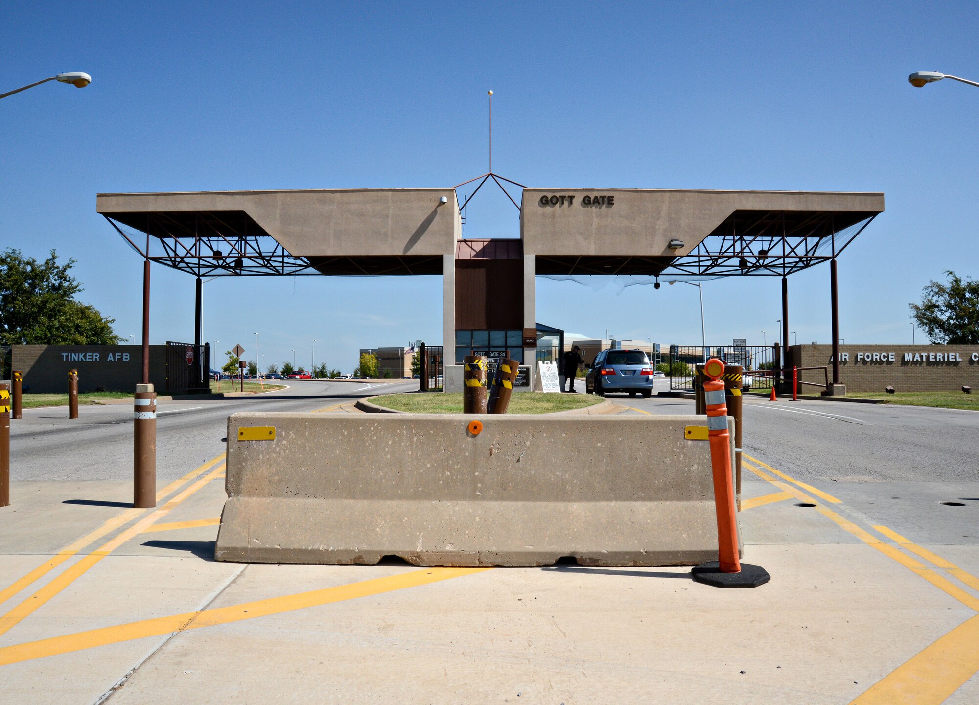 With Phase 1 of the construction on Air Depot from Reserve Road to Gott Gate ending, Phase 2 begins. In the second phase, Gott Gate will be closed from 6 a.m. Sept. 24 until 6 a.m. Oct. 23. Drivers should plan accordingly. The road closure is needed to allow the contractor to perform a full depth repair and replacement of the roadway. All trucks will continue to use the Truck Gate for entry during normal duty hours. (Air Force photo by Kelly White)
