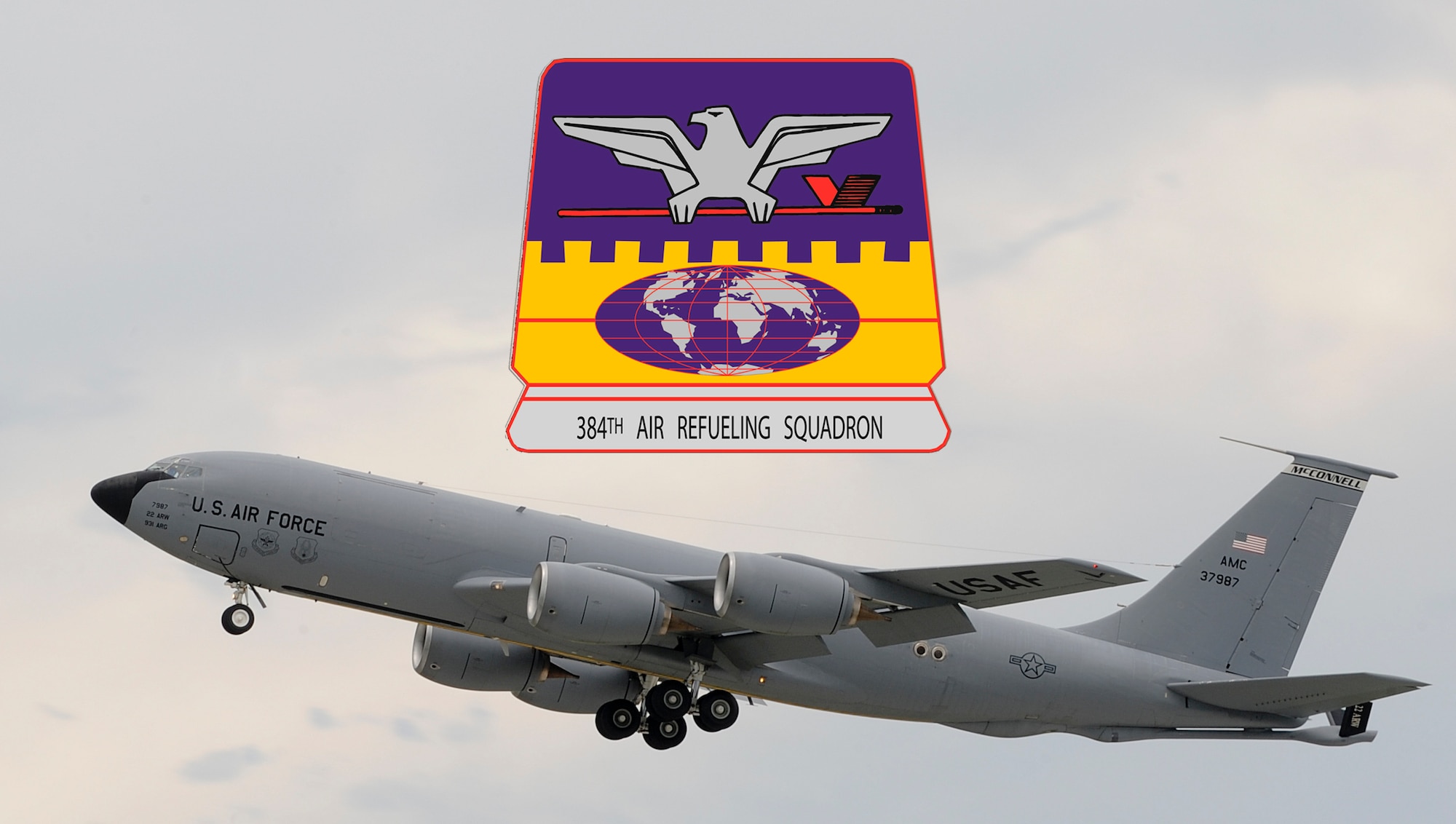 The 384th Air Refueling Squadron will deactivate temporarily after Sept. 30, 2016 after establishing McConnell Air Force Base's aerial refueling mission. The 384th ARS will deactivate to make room as McConnell will receives the newest iteration of aerial refueling aircraft, the KC-46 Pegasus. (U.S. Air Force graphic/Senior Airman Christopher Thornbury)