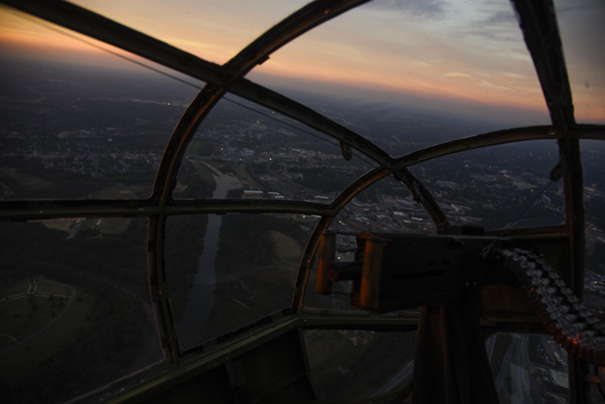 A B-25 Mitchell performs a “Warbird” tribute flyover during the dress rehearsal of the 2016 U.S. Air Force Tattoo at Joint Base Anacostia-Bolling, Washington, D.C., Sept. 21, 2016. The flyover also included a P-51 Mustang. The military tattoo was held Sept. 22, 2016 in celebration of the 69th birthday of the Air Force. 