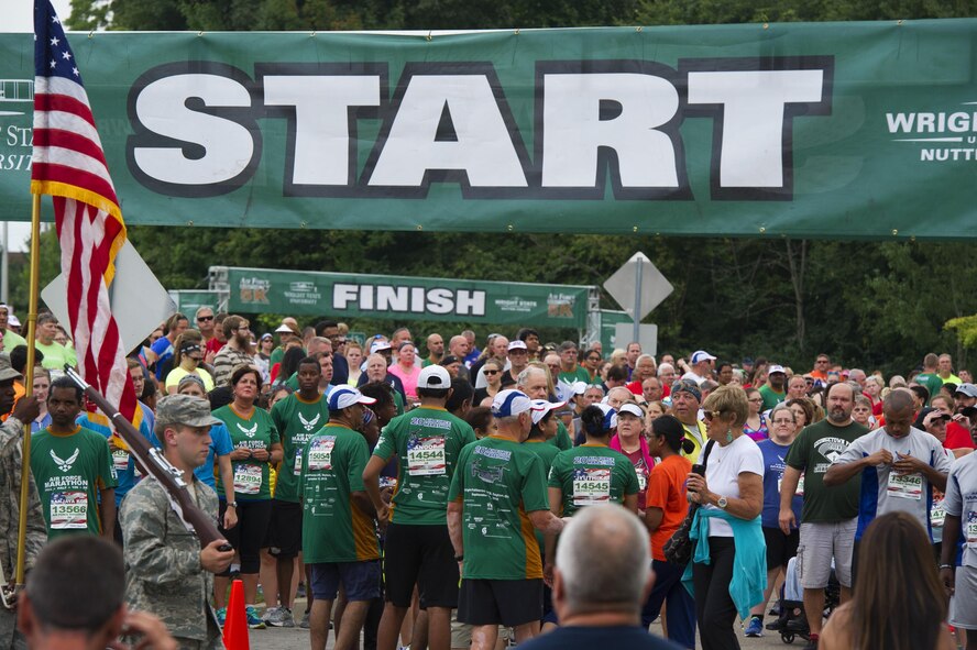 Scenes from the 2016 Air Force Marathon weekend at Wright-Patterson Air Force Base, Sept. 15-17. More than 15,000 runners, walkers and spectators from all 50 states and 17 foreign countries gathered to participate in the races 20th year. (U.S. Air Force photo / R.J. Oriez)