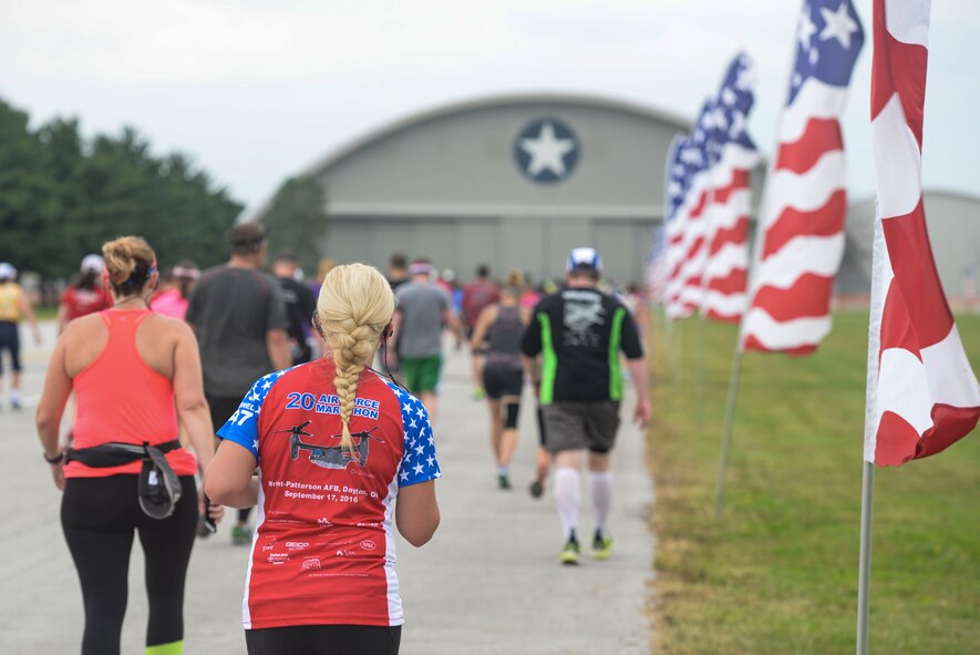 Scenes from the 2016 Air Force Marathon weekend at Wright-Patterson Air Force Base, Sept. 15-17. More than 15,000 runners, walkers and spectators from all 50 states and 17 foreign countries gathered to participate in the races 20th year. (U.S. Air Force photo / Wesley Farnsworth)