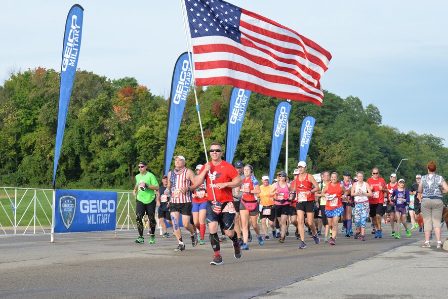 Scenes from the 2016 Air Force Marathon weekend at Wright-Patterson Air Force Base, Sept. 15-17. More than 15,000 runners, walkers and spectators from all 50 states and 17 foreign countries gathered to participate in the races 20th year. (U.S. Air Force photo / Al Bright)