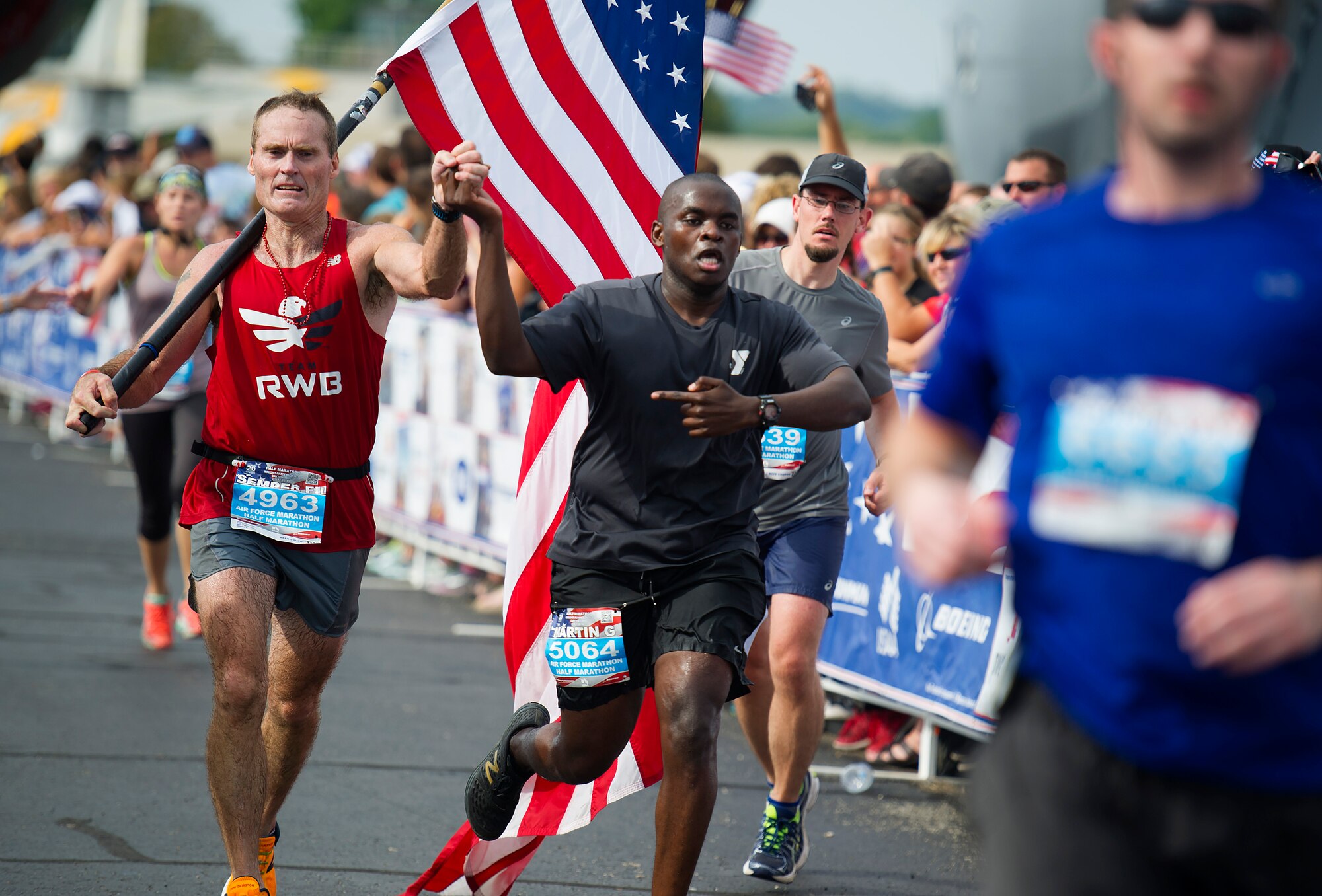 Scenes from the 2016 Air Force Marathon weekend at Wright-Patterson Air Force Base, Sept. 15-17. More than 15,000 runners, walkers and spectators from all 50 states and 17 foreign countries gathered to participate in the races 20th year. (U.S. Air Force photo / R.J. Oriez)