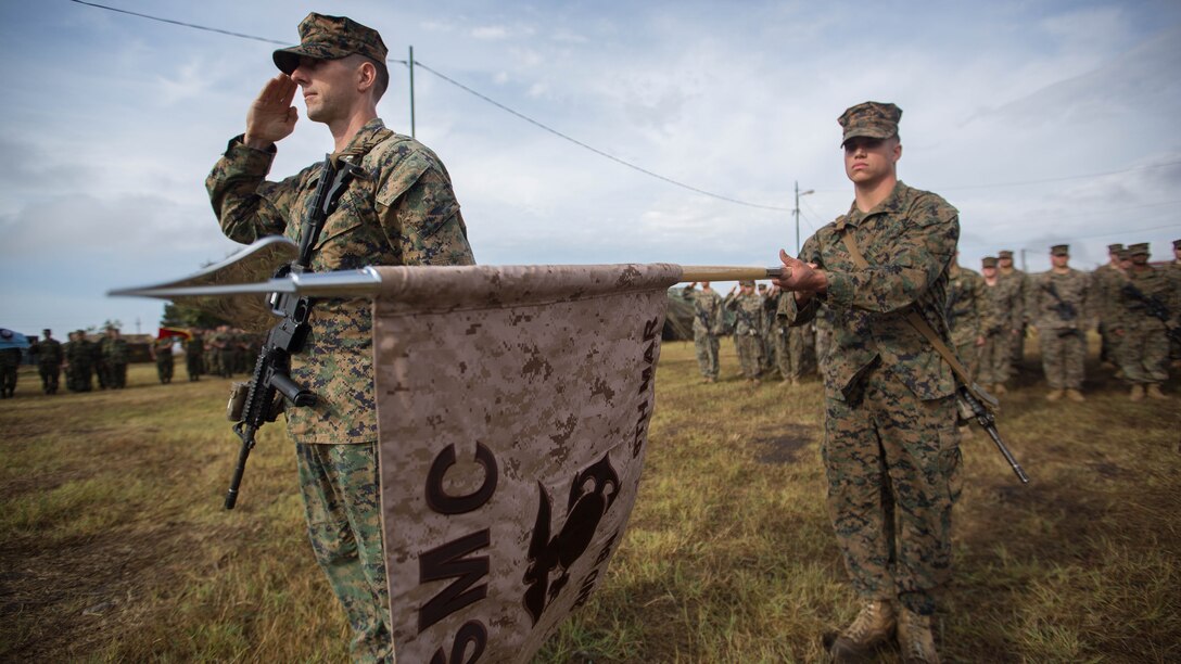 U.S. Marines with Black Sea Rotational Force 16.2 salute alongside NATO and allied forces for the opening ceremony of Exercise Platinum Lynx at Babadag Training Area, Romania, Sept. 19, 2016. The BSRF is an annual multilateral security cooperation activity between the U.S. Marine Corps and partner nations in the Black Sea, Balkan and Caucasus regions designed to enhance participants’ collective professional military capacity, promote regional stability and build enduring relationships with partner nations. 