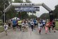 Runners who are participating in the 4th Annual 5K Run for Life event take off from the starting line at Heritage Park on Joint Base San Antonio-Randolph, Texas, Sept. 24, 2016. Nearly 260 Airmen, civilians and their families participated in the event, which was sponsored by the 59th Medical Wing. (U.S. Air Force photo/Senior Airman Stormy Archer)