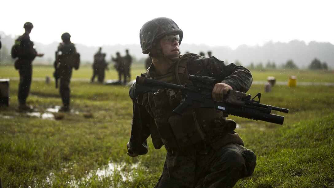 U.S. Marines attached to Infantry Training Battalion, School of Infantry - East, throw M69 training grenades during a training exercise for the Infantry Small Unit Leaders Course, Marine Corps Base Camp Lejeune N.C., Sept. 22, 2016. The purpose of ISULC is to develop an infantry sergeant that trains and leads their unit in a complex operating environment to achieve their commander’s intent.