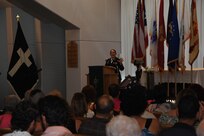 Maj. Wanda Acevedo, U.S. Army Garrison Fort Buchanan Chaplain, mentioned the importance of three words that will help the surviving families continue with their journey of making the world a better place. “The reasons of why we are here today are faith, hope and love,” said Acevedo. “We must continue to do everything within our power to make the difference in this world just like our loved ones did when they gave the ultimate sacrifice.” Fort Buchanan Chapel, Puerto Rico.