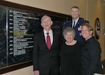 Defense Logistics Agency Director Air Force Lt. Gen. Andy Busch inducted former agency leader David Ennis into the DLA Hall of Fame Sept. 20.