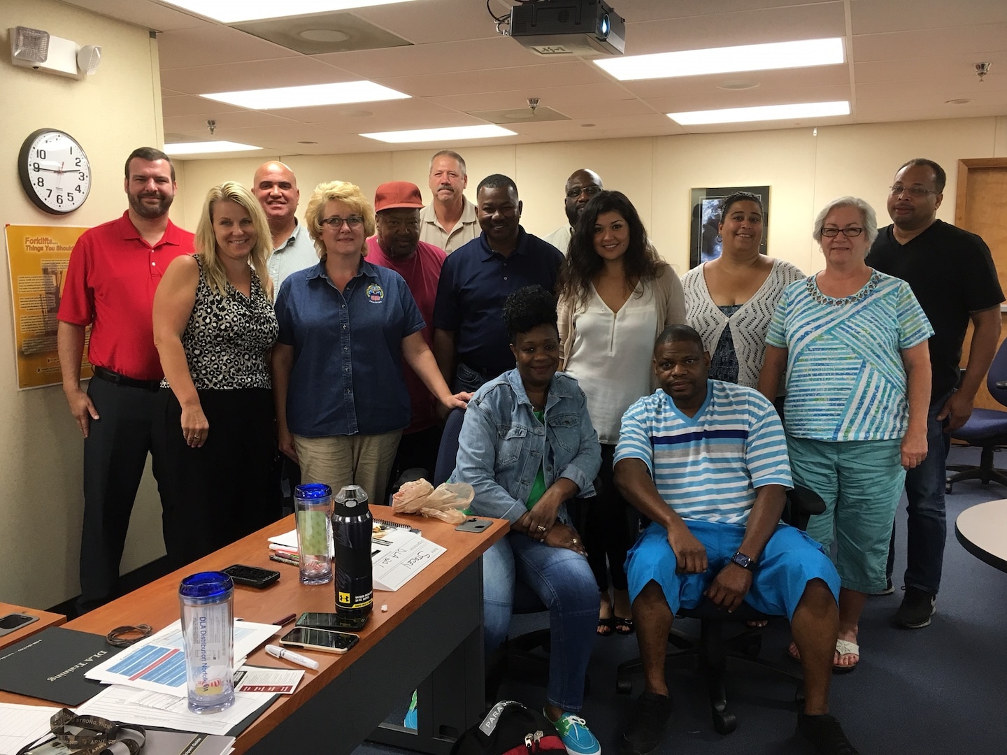 DLA Distribution Norfolk supervisors participating in the Foundations of High Performing Leadership training.