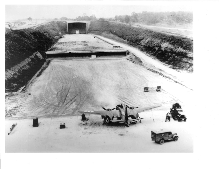 The Aerospace Vehicle Survivability Facility Main Complex during the WWII era. (U.S. Air Force photo)