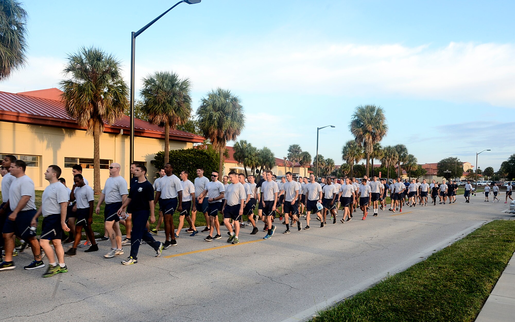 Members from the 6th Air Mobility Wing participate in Wingman Day at MacDill Air Force Base, Fla., Sept. 26, 2016. Wingman Day focused on the four pillars of Comprehensive Airman Fitness, which includes physical, mental, spiritual, and social pillars of health. (U.S. Air Force photo by Senior Airman Tori Schultz)