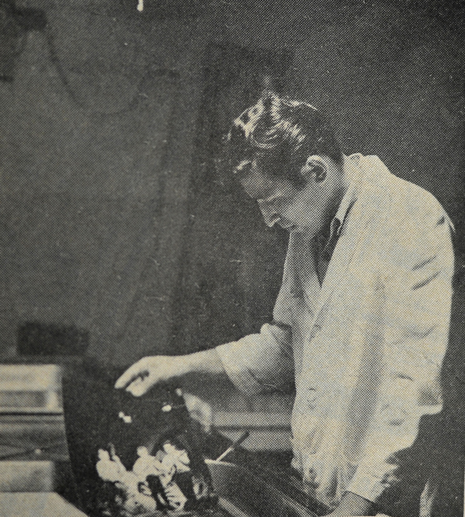 U.S. Air Force Airman 2nd Class Plasido Collazo, Recon Record photo lab technician, processes photos in the photo lab darkroom at Shaw Air Force Base, S.C., 1966. Photo lab Airmen used the darkroom to manually process images, whereas today’s 20th Fighter Wing Public Affairs photojournalists use digital technology to produce high quality imagery in significantly shorter timeframes. (Courtesy Photo)