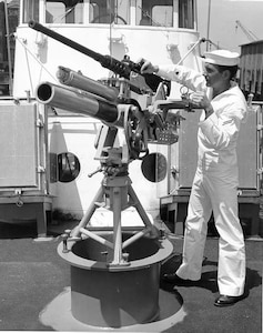 Another view of the piggyback mortar;
No date; photographer unknown.