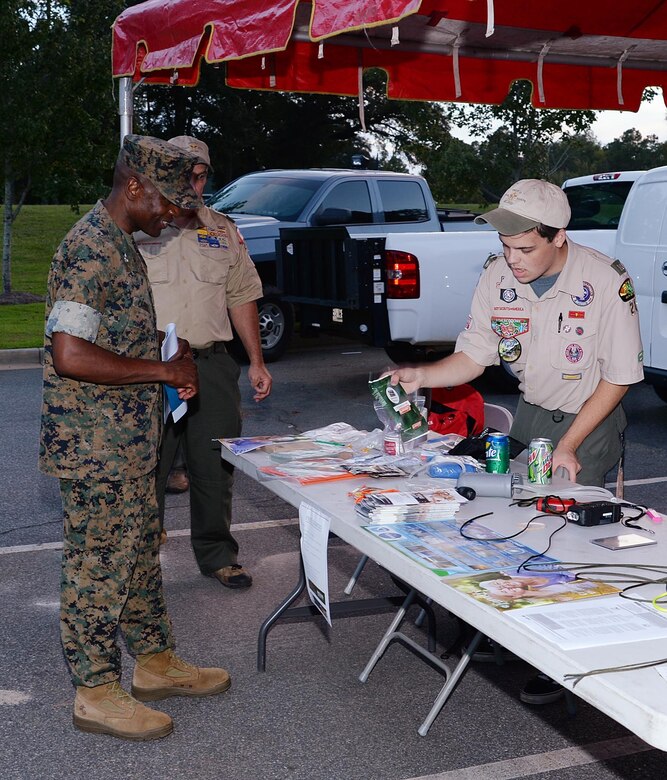 Agencies from MCLB Albany and those that support the Installation hosted a Preparedness Fair for families and employees. Some of those agencies included the MCLB Albany Fire & Emergency Services, the Marine Corps Police Dept, Naval Branch Health Clinic, MCLB Albany Game Warden, and Marine Corps Family Team Building. Supporting agencies included the National Weather Service from Peachtree City Ga, Boy Scout Troop 23, American Red Cross, and Public Health District 8-2 Emergency Preparedness.