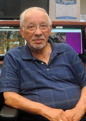Ronald Presnal, 56th Operations Support Squadron meteorological technician, poses for a photo at the weather station, Sept. 14, 2016. Presnal is scheduled to retire Sept. 28, 2016, after serving more than 50 years of combined military and federal service. (U.S. Air Force photo by Tech Sgt. Luther Mitchell Jr.)