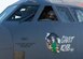 Lt. Col. Jeremy Holmes, 69th Bomb Squadron commander, peers out a window of the B-52H Stratofortress Ghost Rider at Minot Air Force Base, N.D., Sept. 27, 2016. In 2008, Ghost Rider was sent to the 309th Aerospace Maintenance and Regeneration Group, aka Boneyard, at Davis-Monthan AFB, Ariz., and has spent the last year at both Barksdale AFB, La. and Tinker AFB, Okla., undergoing equipment transfers of usable equipment and undergoing inspections and corrective maintenance actions to ensure its airworthiness. (U.S. Air Force photo/Airman 1st Class J.T. Armstrong)