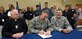 Rev. Rob Duey, Coastal Crisis Chaplaincy chaplain (left), Col. Robert Lyman, 628th Air Base Wing commander (center), and Lt. Col. Walter Bean, 628th ABW chaplain sign a Memorandum of Agreement here Sept. 21, 2016.  The MOA establishes written guidelines between the Joint Base Chaplain's office and the Coastal Crisis Chaplaincy.  This organization provides emergency, crisis intervention and counseling services to local EMS, first responders and other local agencies.  The Coastal Crisis Chaplaincy will collaborate with the JB Charleston Chaplain’s office as part of the chapel’s P4 initiatives. The program establishes local partnerships and bolsters networking and communications between religious officials across the low country. 