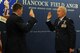 U.S. Air Force Lt. Col. Daniel Tester, vice wing commander of the 174th Attack Wing, is promoted Colonel at Hancock Field in Syracuse, NY on Sep 26, 2016. (NY Air National Guard photo by Tech. Sgt. Jeremy M. Call/Released)