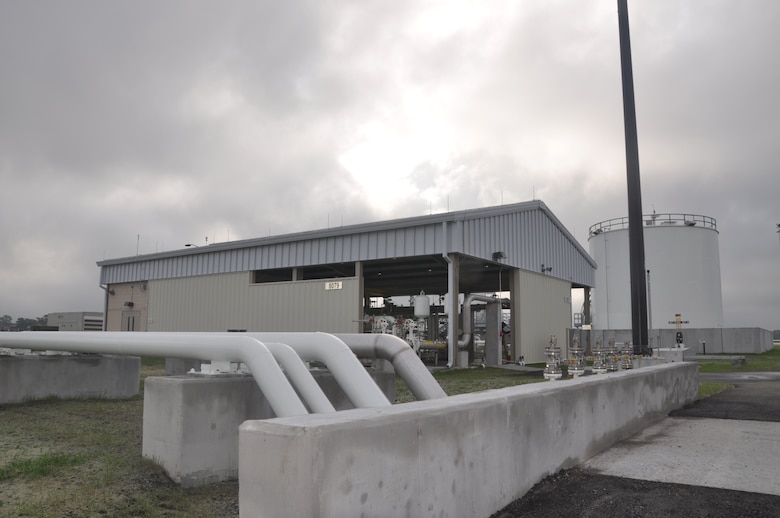 Fuel Island at Hunter Army Airfield pictured Sept. 27, 2016 during a final inspection. The site now hosts the 21st century standard for fuel systems after about $13 million in infrastructure improvements and construction work.