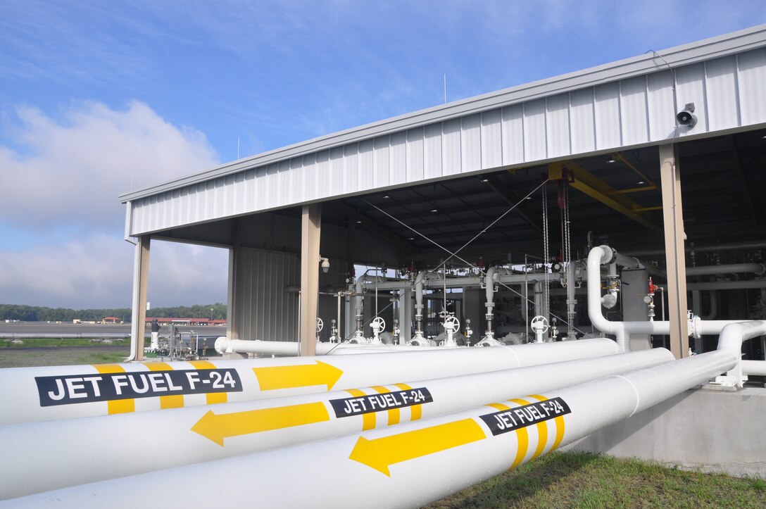 Fuel Island at Hunter Army Airfield pictured Sept. 27, 2016 during a final inspection. The site now hosts the 21st century standard for fuel systems after about $13 million in infrastructure improvements and construction work.
