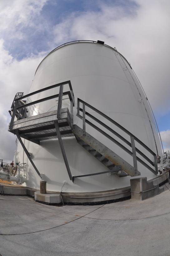 Fuel Island at Hunter Army Airfield pictured Sept. 27, 2016 during a final inspection. The site now hosts the 21st century standard for fuel systems after about $13 million in infrastructure improvements and construction work.