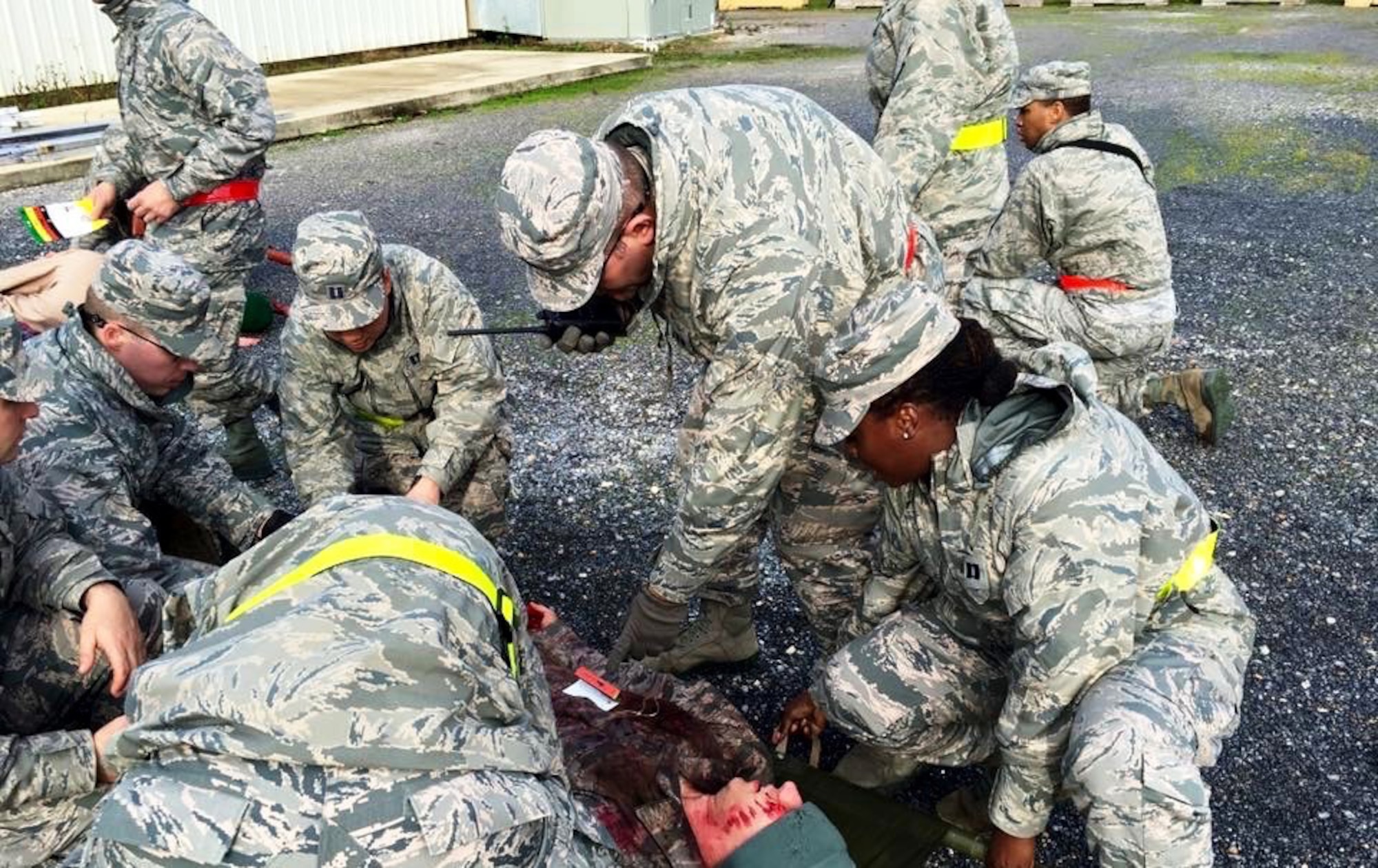 Operation Blue Thunder, Medical Readiness Indoctrination Course (MRIC) is a course where students are forced to react to a mass casualty scenario in a simulated deployed environment. 
