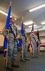 Airmen with the Minot Air Force Base Honor Guard practice presenting the colors at Minot Air Force Base, N.D., Sept. 27, 2016. Honor Guard Airmen strive to promote the Air Force mission, protect its standards, perfect its image and preserve its heritage. (U.S. Air Force photo/Airman 1st Class Jonathan McElderry)