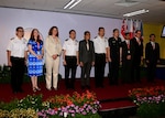 Distinguished guests stand for a group photo after the opening ceremony of Exercise Deep Sabre 2016 on Changi Naval Base Sept. 27. Part of the Proliferation Security Initiative, Exercise Deep Sabre is a multi-national maritime interdiction exercise involving some 2,000 personnel from the military, coast guard, customs and other agencies of 6 countries, including the US, Singapore, Australia, Japan, New Zealand, and South Korea. 