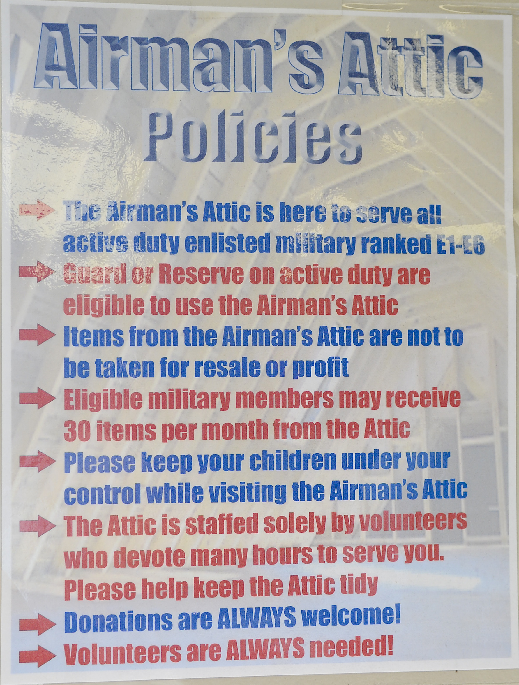 Airman’s Attic makes a difference at MacDill AFB > MacDill Air Force