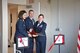 From left: Col. Kristin Streukens, 151st Air Refueling Wing Commander, Lt. Col. Darrin Ray, 151st Intelligence, Surveillance and Reconnaissance Group Commander,  and Brig. Gen. Christine Burckle, Utah Air National Guard Commander, cut the ribbon during the 151st ISRG unit stand up ceremony on March 4, 2017 at the Roland R. Wright Air National Guard Base in Salt Lake City. (U.S. Air National Guard photo by Staff Sgt. Nathan Cragun)
