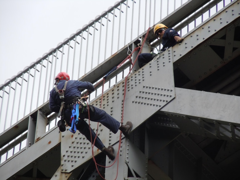 Bourne Bridge inspection work.