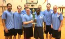 The 3rd Flying Training Squadron basketball team defeated the 71st Operations Support Squadron, 60-45, to take the base championship March 30 in the Bradley Fitness Center on base. The winning team: holding trophy from left, 1st Lt. Kyle Parker and Airman 1st Class Tre Quez Grundy; back row from left, Capt. Daniel Pickett, Maj. Jason Jones, Maj. Cullen Vetter, Capt. Kyle Williams, Maj. Jacob Bergmann and Capt. Robert Rogers. (Courtesy photo)