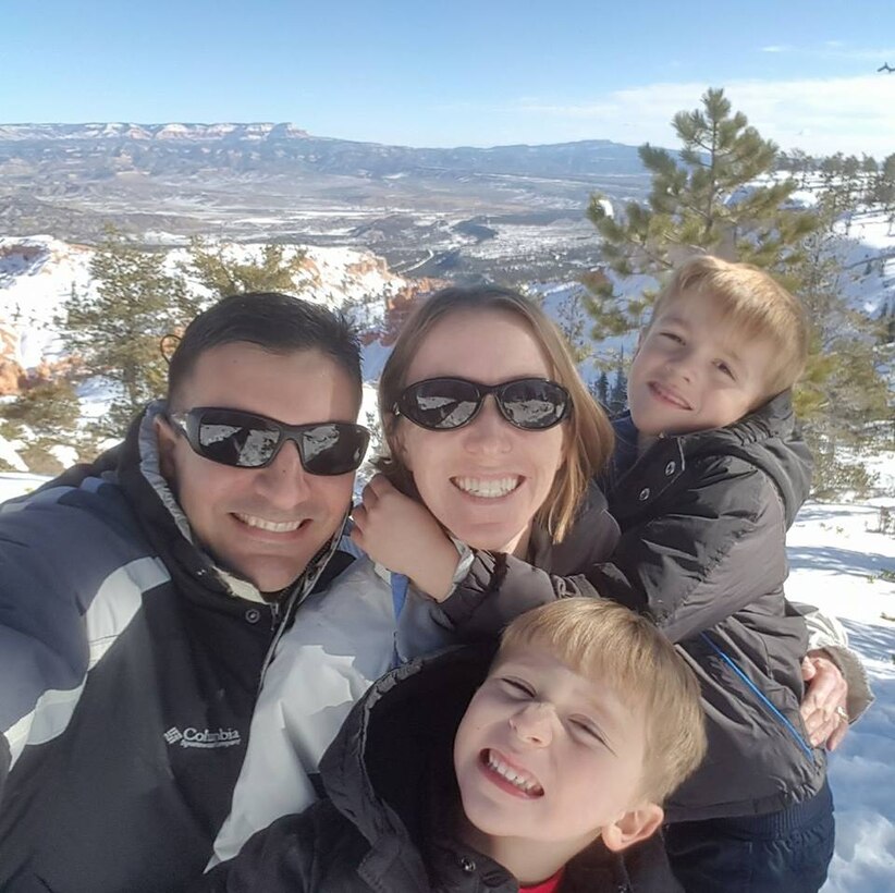 Major Stacy Colon enjoys spending time with her family outdoors.
