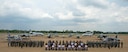 Cope Tiger 17 (CT17) participants during the closing ceremony for Cope Tiger 17 at Korat Royal Thai Air Force Base, Thailand, March 31, 2017. More than 1,200 U.S., Thai and Singaporean military members participated in CT17. The annual multilateral exercise is aimed at improving combined combat readiness and interoperability between the Republic of Singapore air force, Royal Thai air force, and U.S. Air Force, while concurrently enhancing the three nations&#39; military relations.  (U.S. Air Force photo by Staff Sgt. Kamaile Chan)