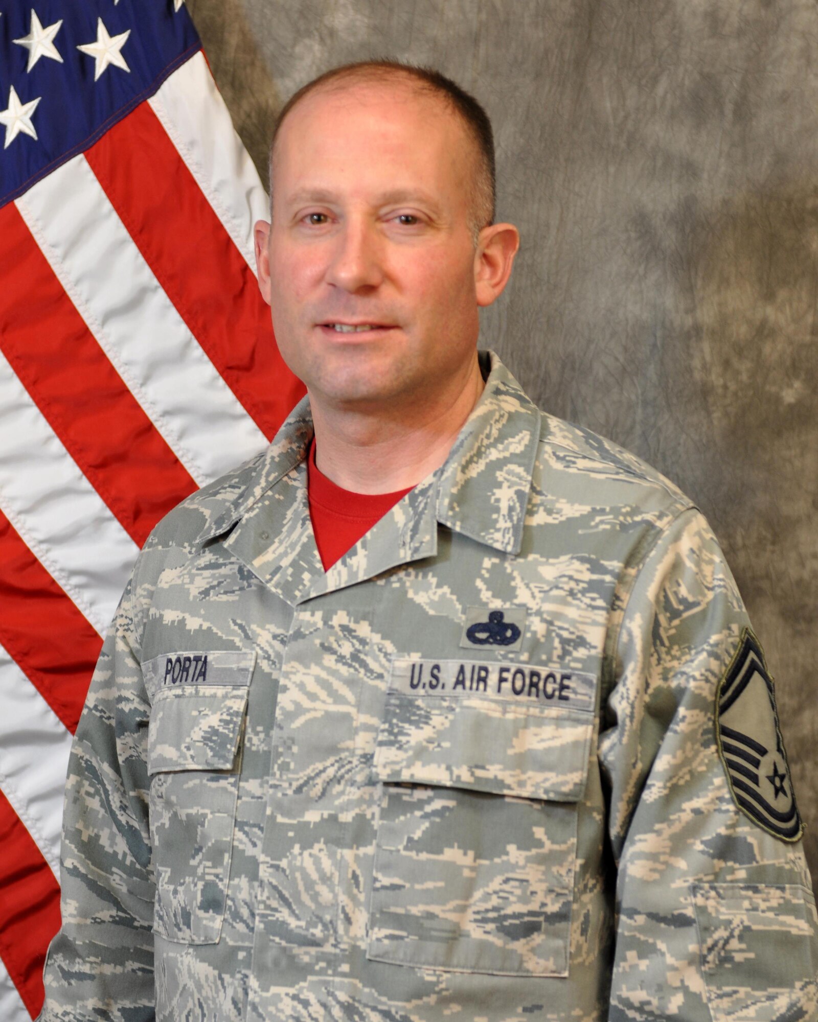 Senior Master Sgt. Daniel Porta, 445th Maintenance Group superintendent, quality assurance, is the 445th Airlift Wing Senior NCO of the Quarter, first quarter. 