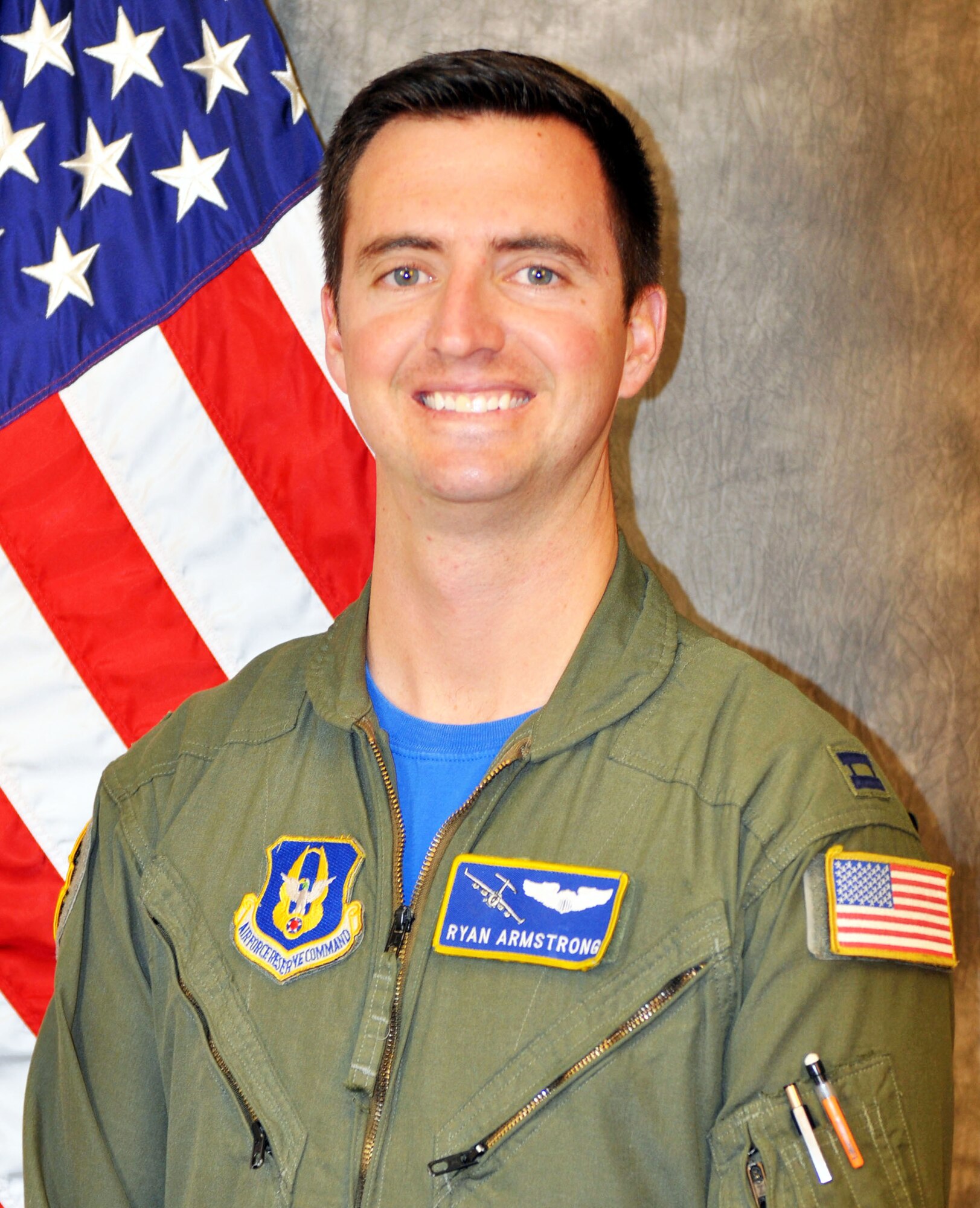 Capt. Ryan Armstrong, 89th Airlift Squadron C-17 pilot, is the 445th Airlift Wing Company Grade Officer of the Quarter, first quarter. 