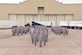 Airmen from the 341st Maintenance Group stand in formation for a group photo March 3, 2017, at Malmstrom Air Force Base, Mont. The 341st MXG recently won the 2016 Air Force Maintenance Effectiveness Award. (U.S. Air Force photo/Airman First Class Daniel Brosam)
