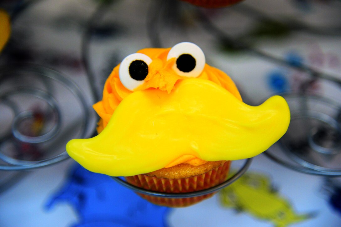 A competing cupcake design is on display at the 341st Missile Wing cupcake war held April 3, 2017, at Malmstrom Air Force Base, Mont. Teams were invited from all across the wing to create recipes and get creative with a Dr. Seuss theme in the hopes of placing first and winning a trophy. (U.S. Air Force photo/Senior Airman Magen M. Reeves)