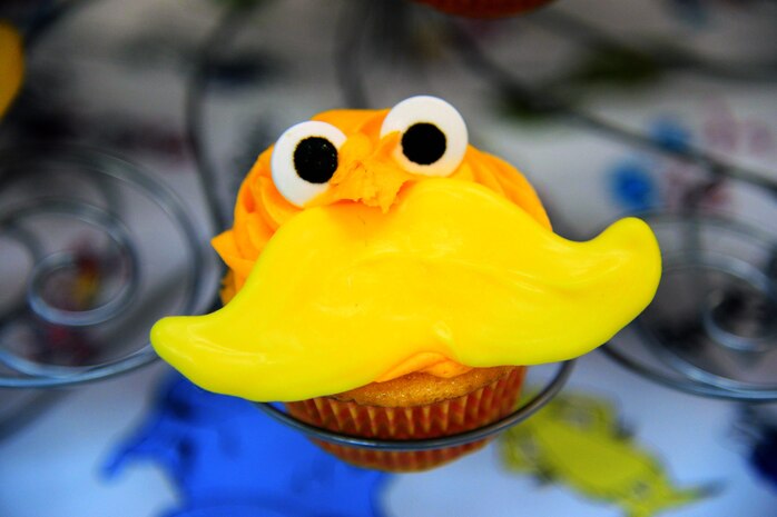 A competing cupcake design is on display at the 341st Missile Wing cupcake war held April 3, 2017, at Malmstrom Air Force Base, Mont. Teams were invited from all across the wing to create recipes and get creative with a Dr. Seuss theme in the hopes of placing first and winning a trophy. (U.S. Air Force photo/Senior Airman Magen M. Reeves)