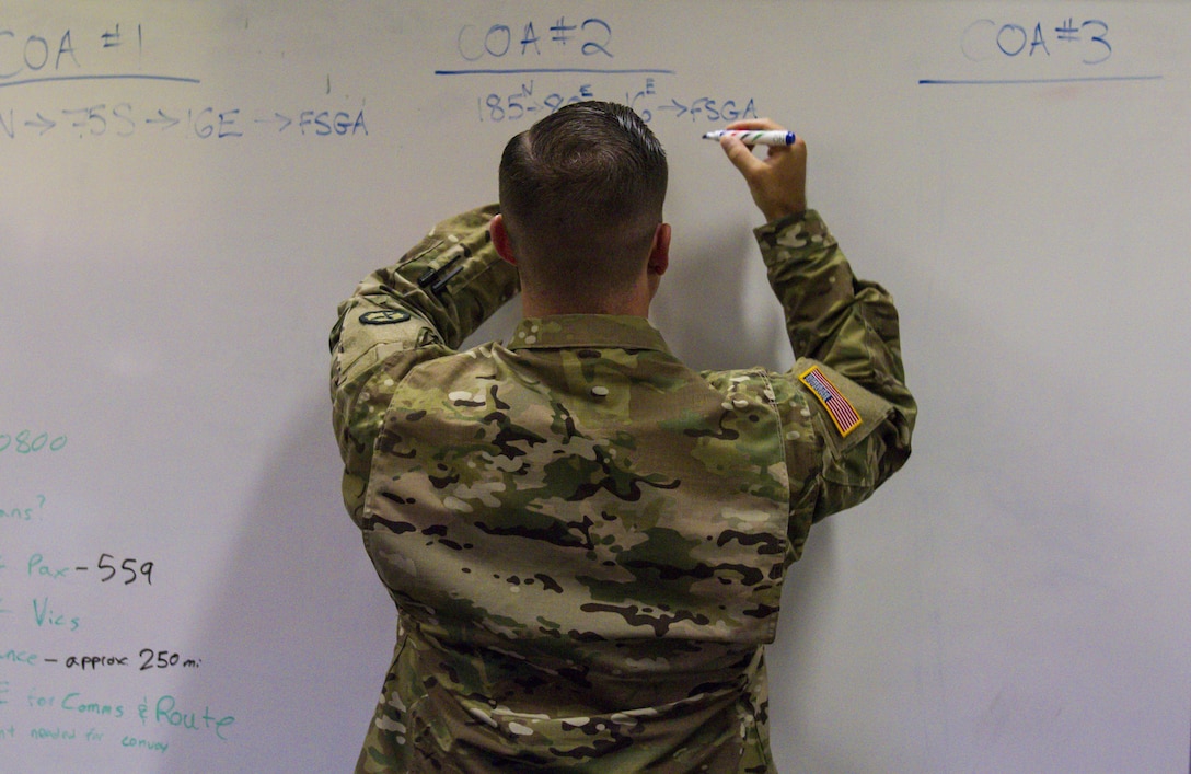 The 317th Military Police Battalion from Tampa, Fla., participates in the Defense Support of Civil Authority (DSCA) training exercise ‘Vigilant Guard’ from March 27 to April 2, 2017 at Fort Stewart, Ga. The training scenario required U.S Army Reserve and National Guard troops to respond to a category 3 hurricane. (U.S. Army Reserve photo by Sgt. Elizabeth Taylor)